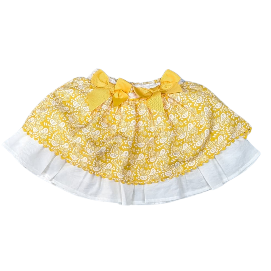 Newness Yellow Bow Top and Skirt MM50/MM90