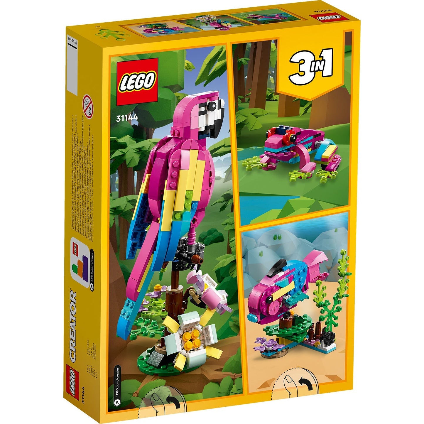 LEGO Creator 3 in 1 Exotic Pink Parrot