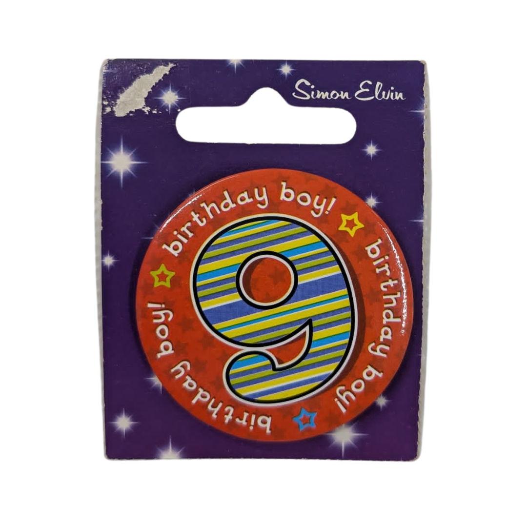 9th Birthday Badges