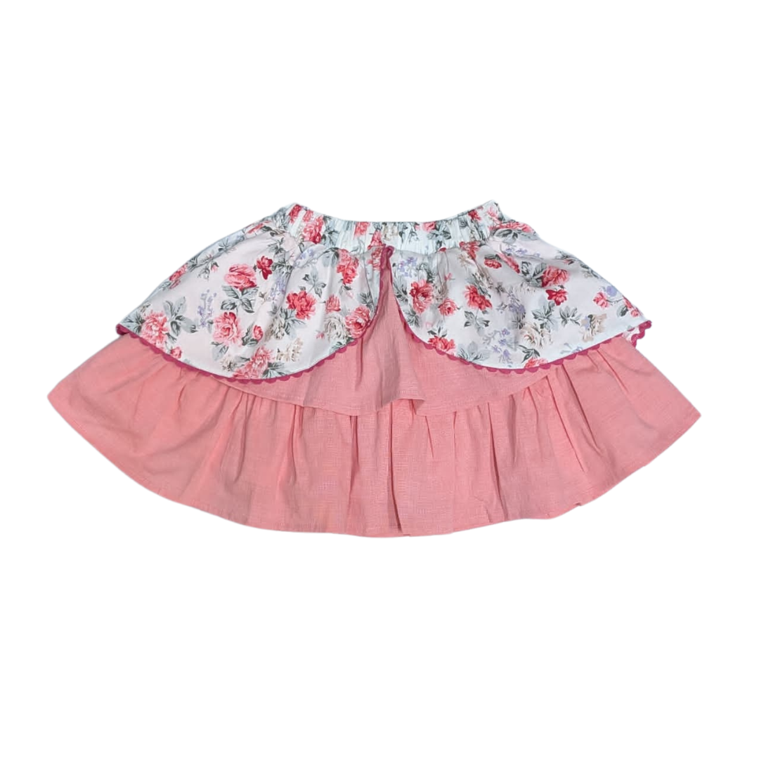 Newness Rosy Floral Top and Skirt MM48/MM49