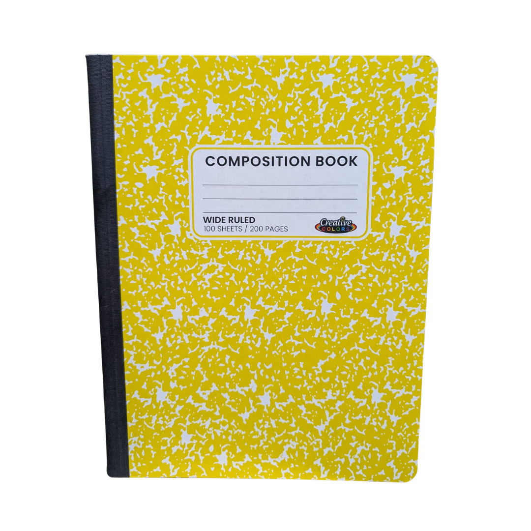 Wide Ruled Composition Books