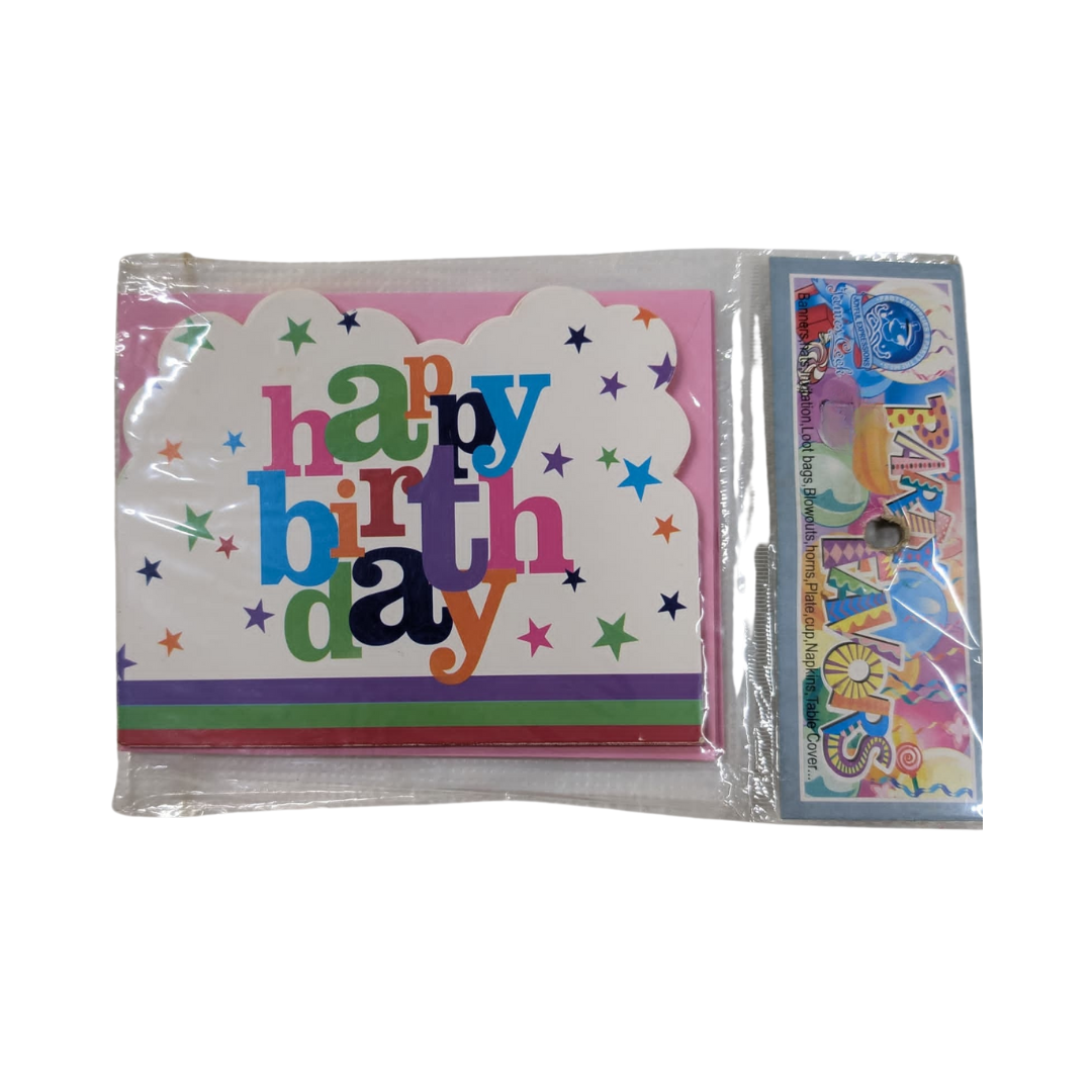 Happy Birthday Stars Party Invitations