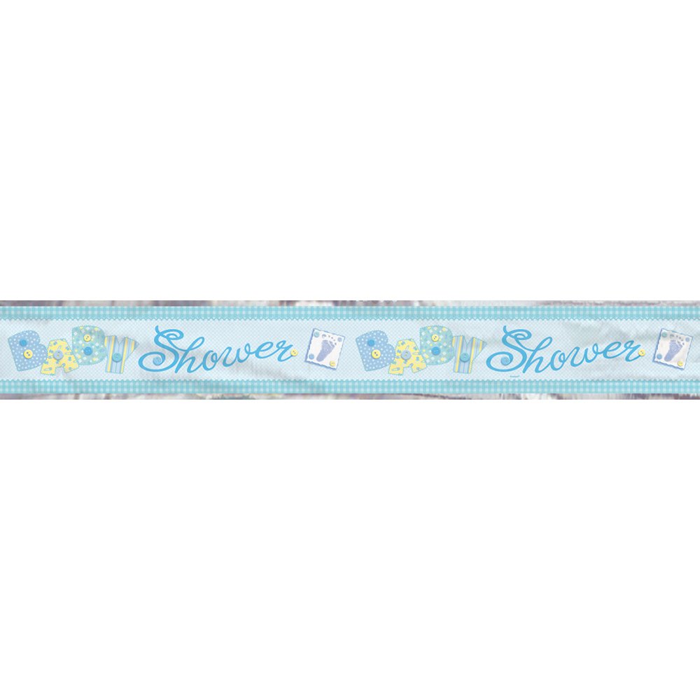 Blue Stitching Baby Shower Banner