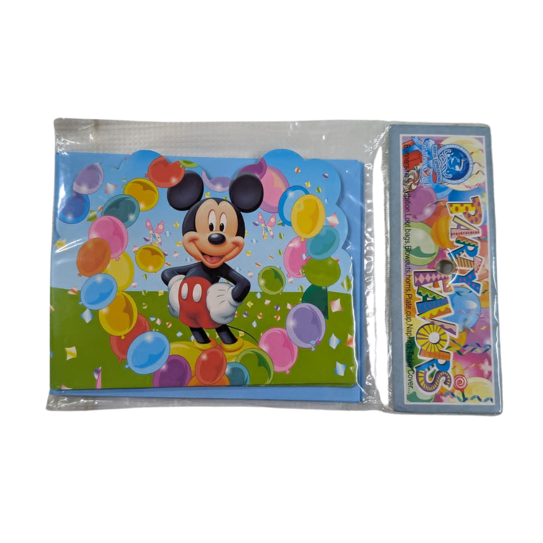 Mickey Mouse Party Invitations