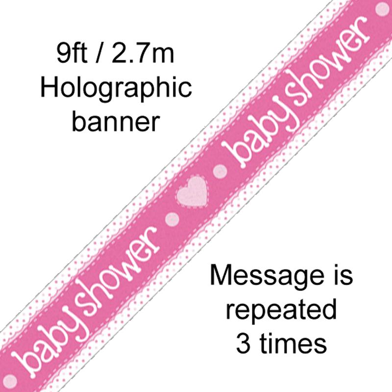 Heart Baby Shower Banners