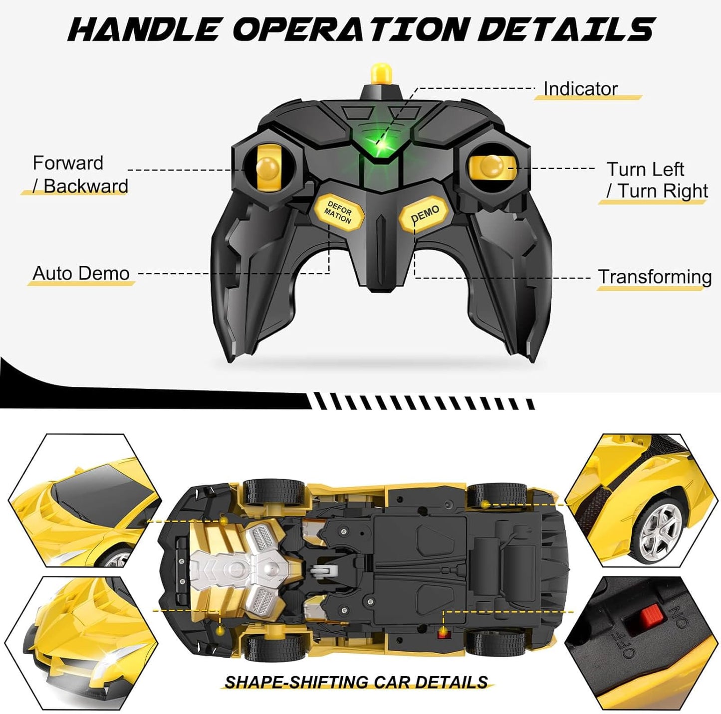 Transforming Robot Remote Control Car