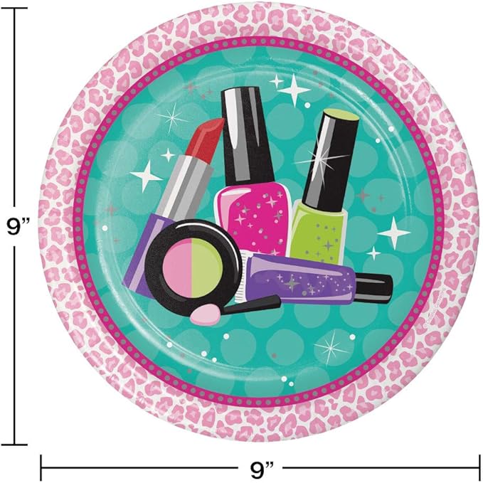 Sparkle Spa Party Plates