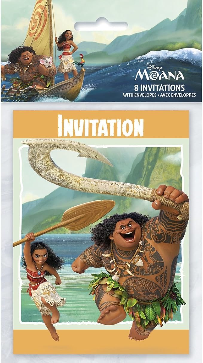 Disney Moana Invitations
