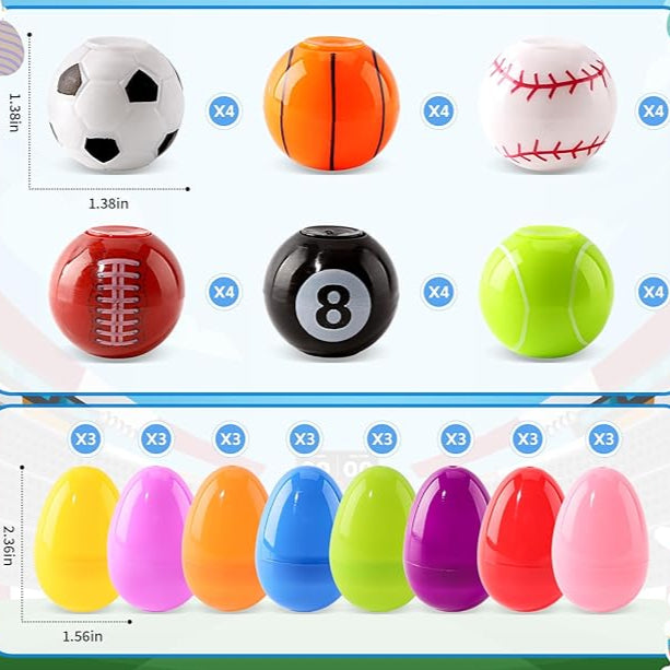 Easter Eggs with Fidget Balls