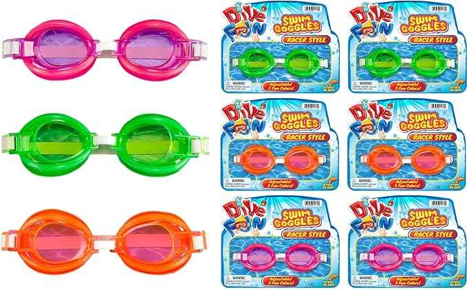 Dive Fun Racer Style Swim Goggles