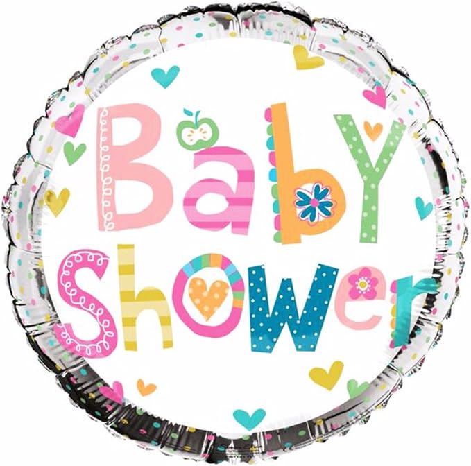 Silver Baby Shower Balloon