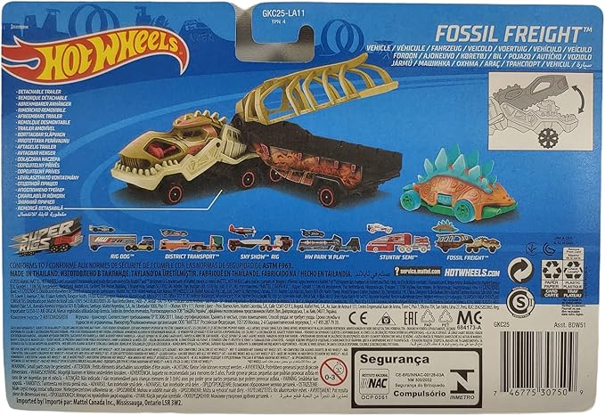 Hot Wheels Super Rigs Fossil Freight Car