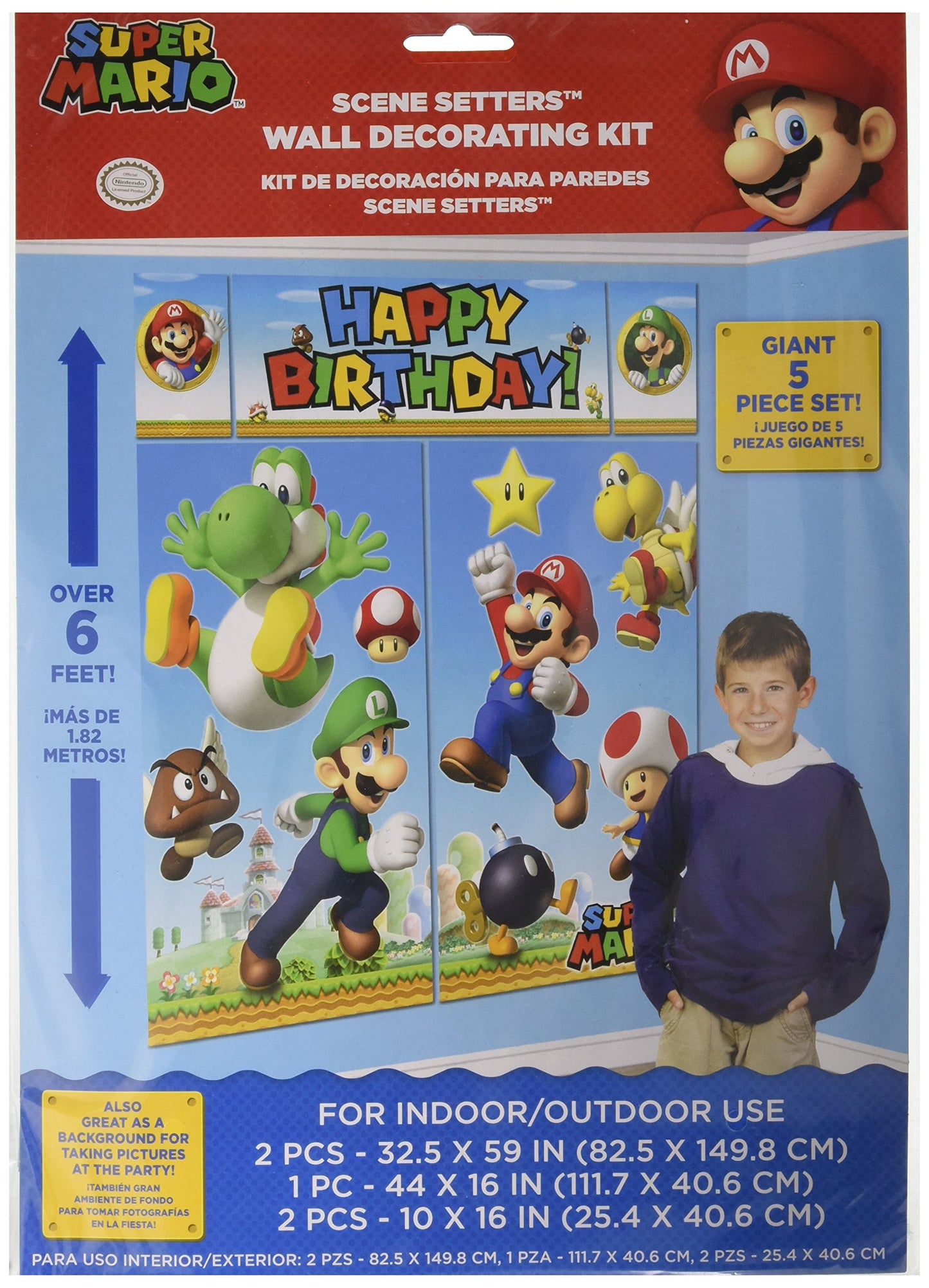 Super Mario Scene Setter Wall Decoration