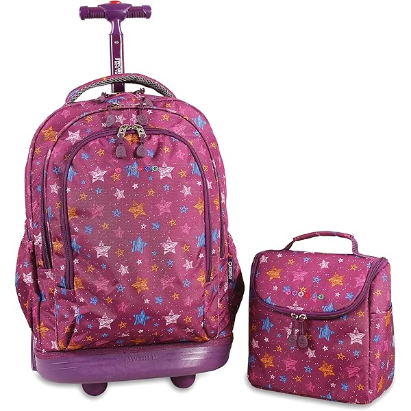 Jworld Setbeamer Rolling Backpacks and Lunch Bags