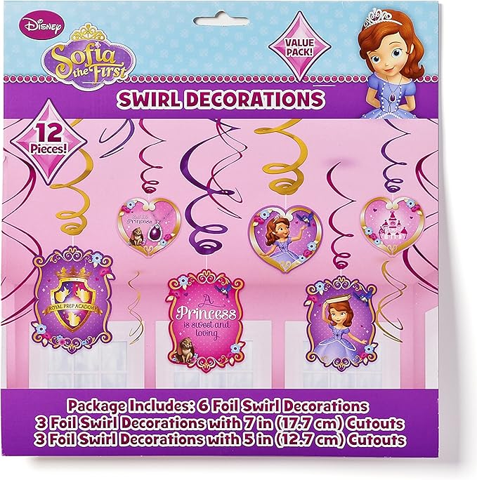 Sofia the First Swirl Decorations
