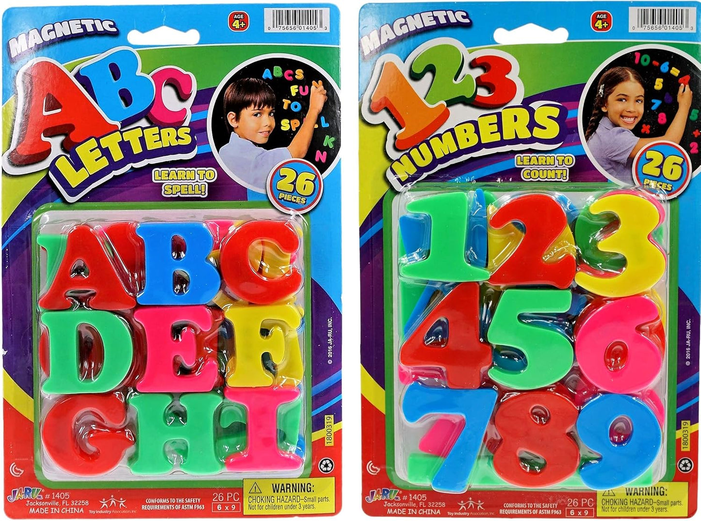 Magnetic Letters and Numbers