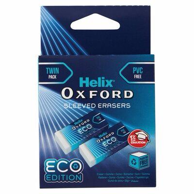 Helix Oxford Sleeved Erasers – Echo Edition, Twin Pac