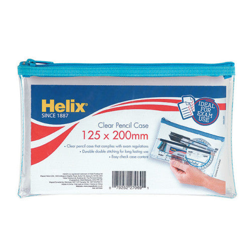 Helix Medium Clear Pencil Case