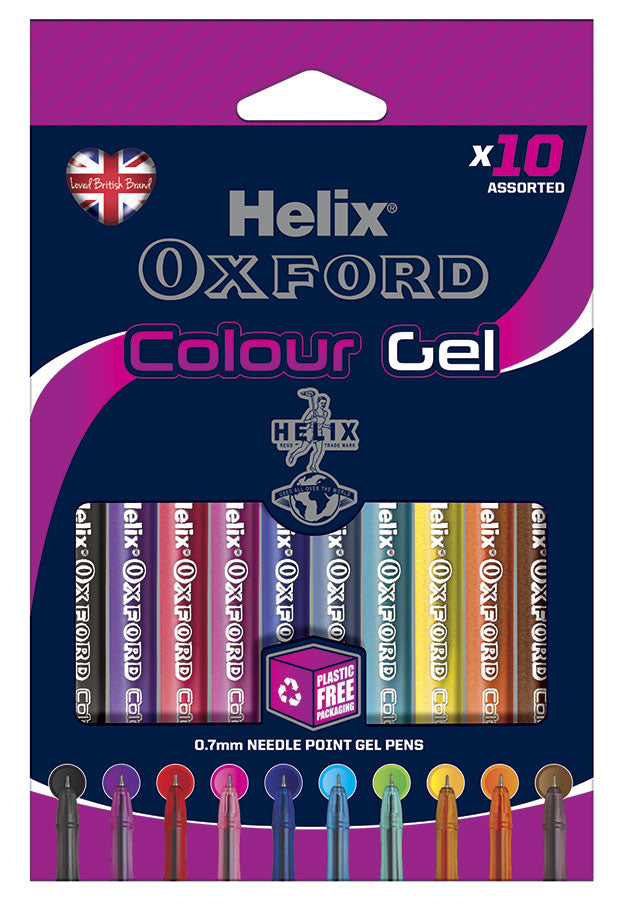 Helix Oxford Colour Gel Pens