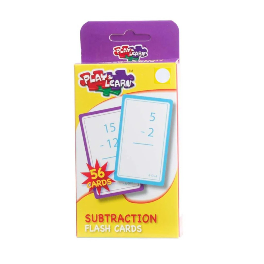 Subtraction Flash Cards 18 months +