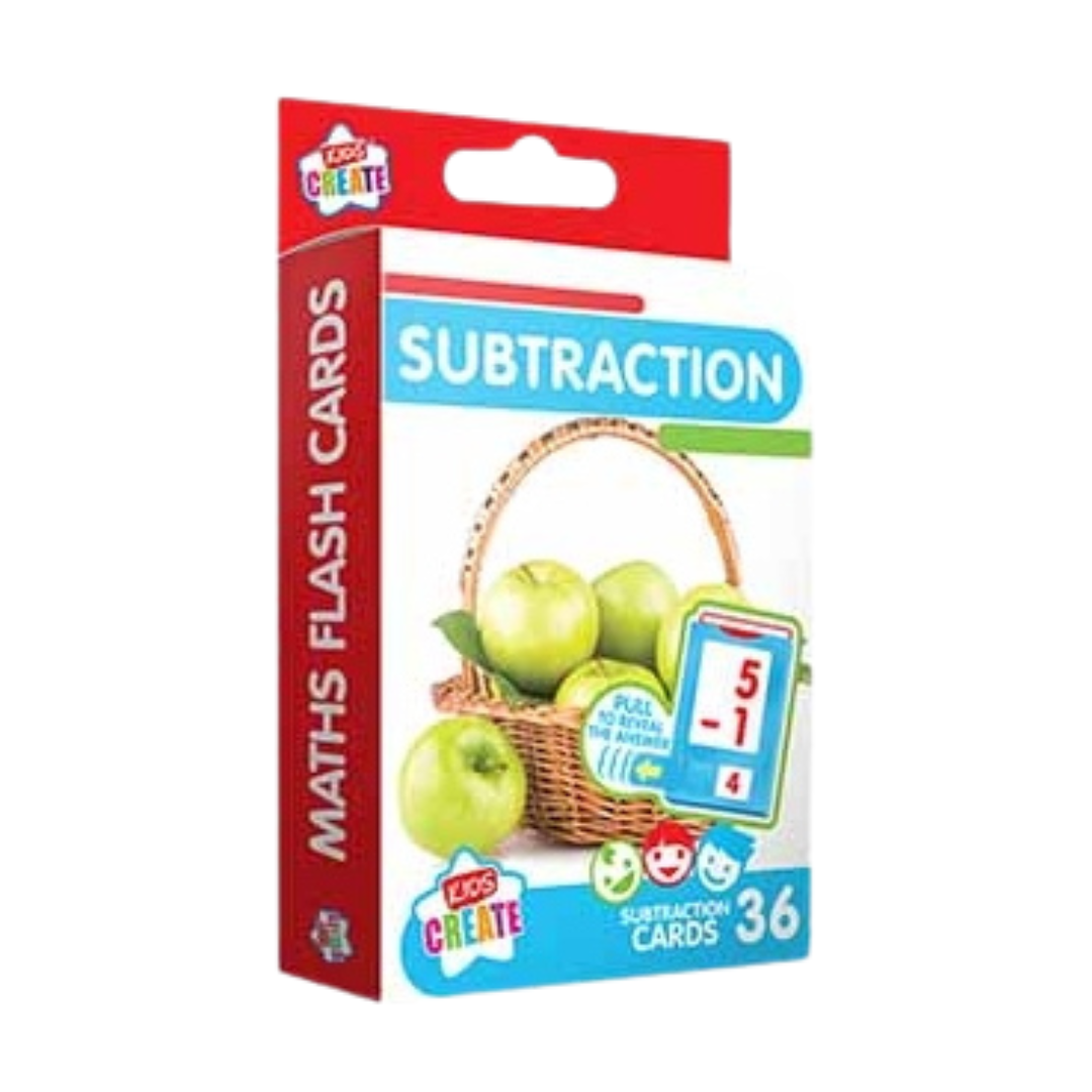 Kids Create Subtraction Flash Cards