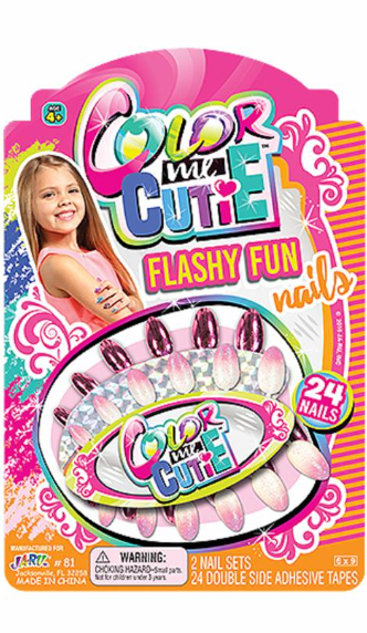 Color Me Cutie Flashy Fun Nails