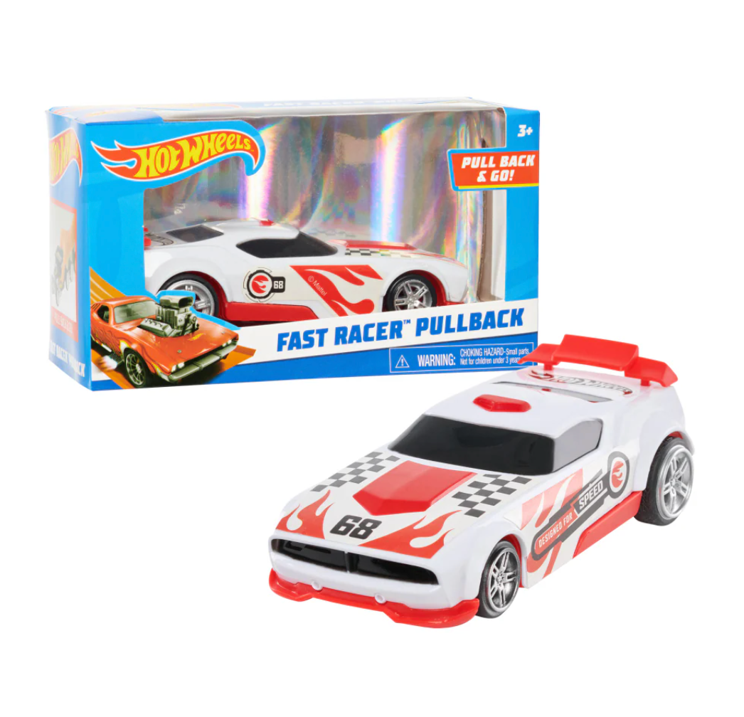 Hot Wheels Fast Racer Pullback Cars