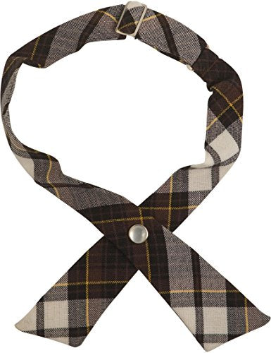 French Toast Girls' Adjustable Plaid Cross Tie