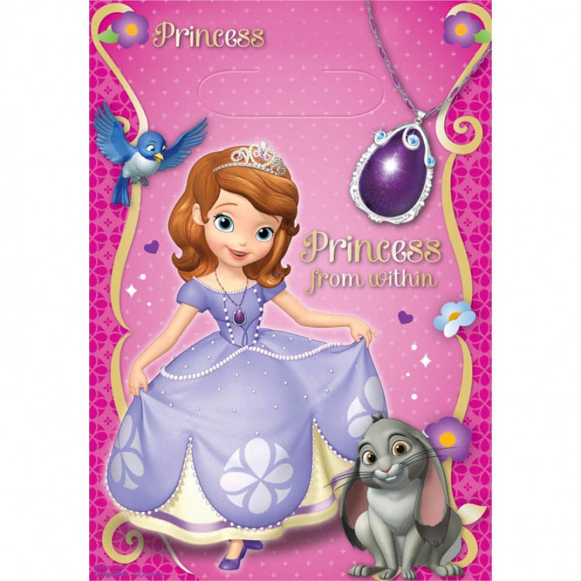 Sofia the First Party Favor Bags