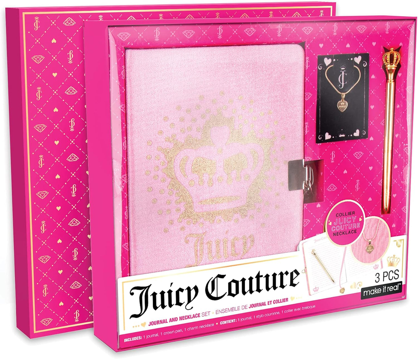 Juicy Couture Journal and Necklace Set