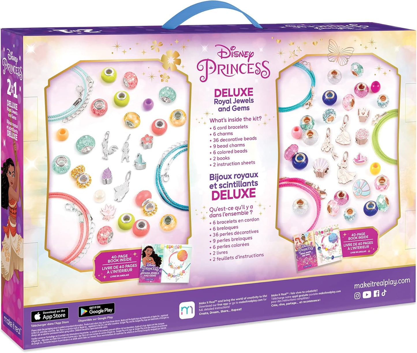 Disney Princess 2 in 1 Deluxe Royal Jewels & Gems Kit