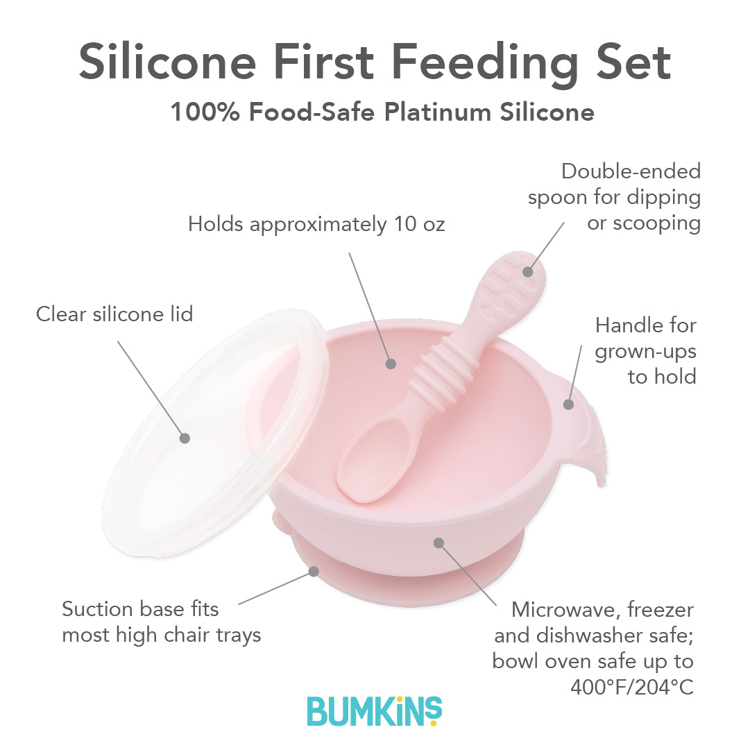 Bumkins Silicone First Feeding Set