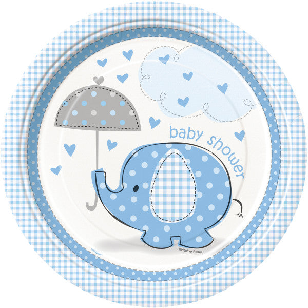 Baby Shower Umbrellaphant Plates