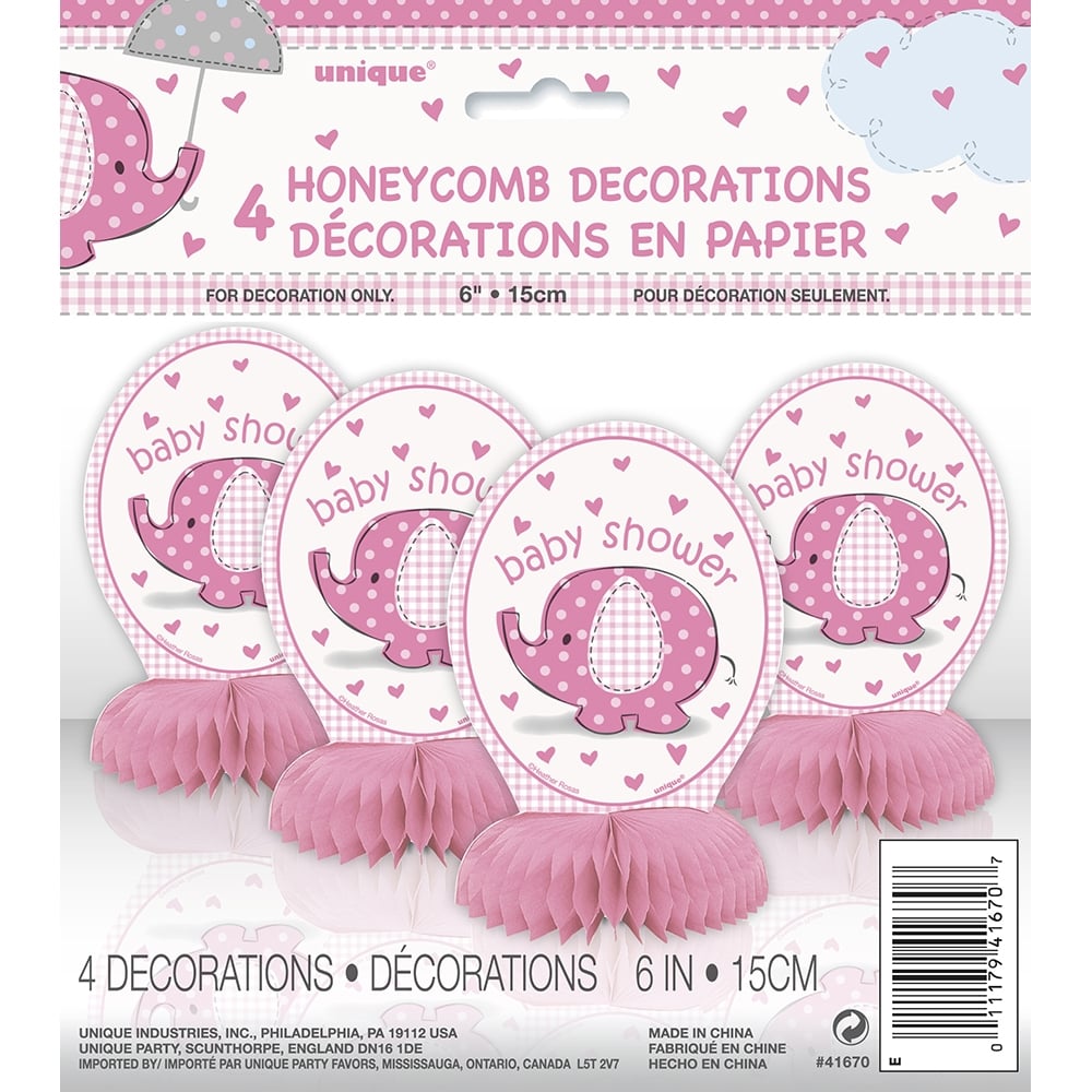 Baby Shower Umbrellaphant Honeycomb Decorations