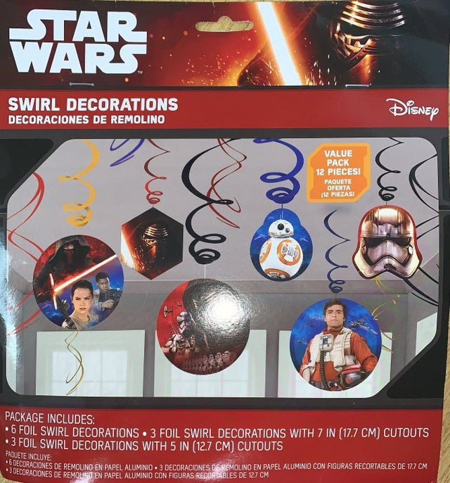 Star Wars Swirl Decorations