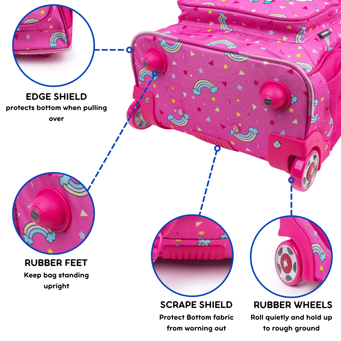 Jworld Sparkle 15" Rolling Backpack