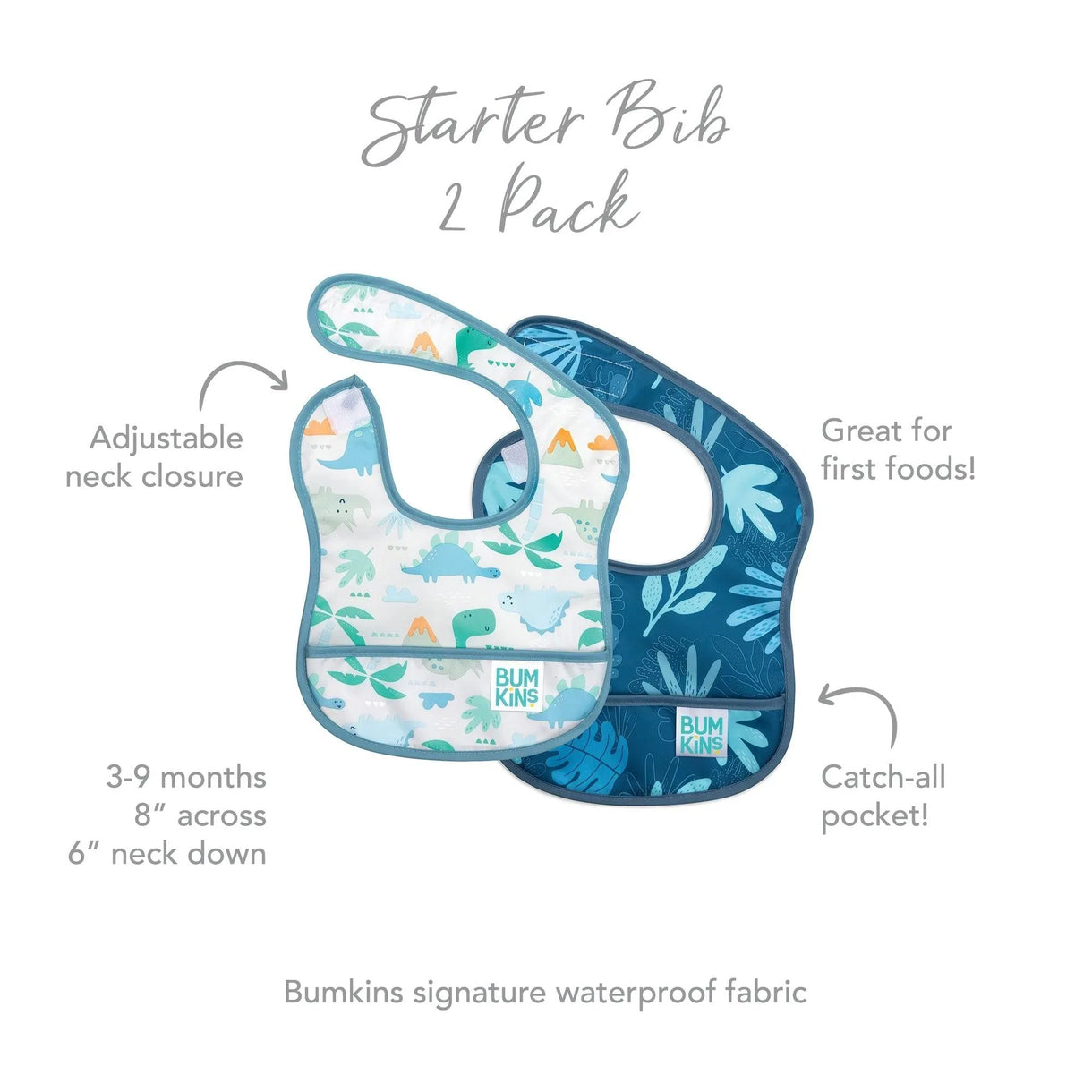 Bumkins Starter Bibs 2 Pack