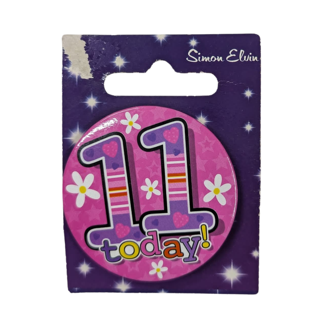 11th Birthday Badges