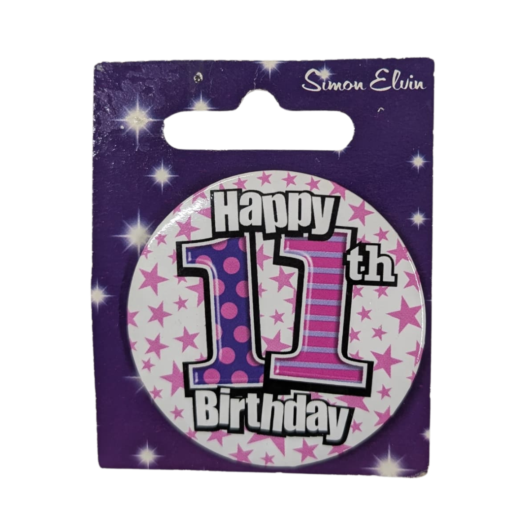 11th Birthday Badges