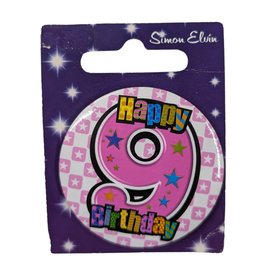 9th Birthday Badges