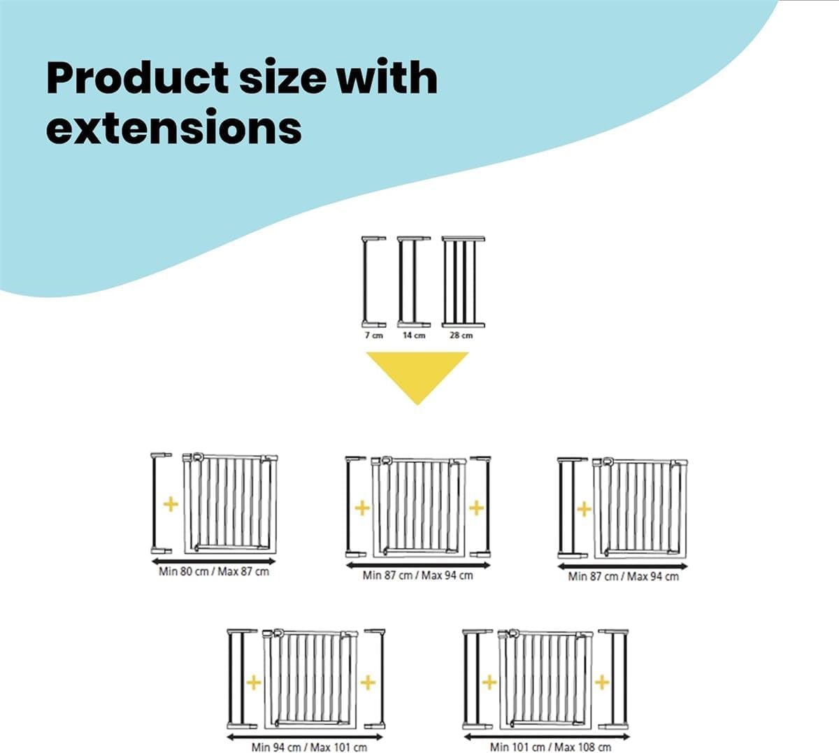 Safety 1st U-Pressure Fit Extension (7cm)