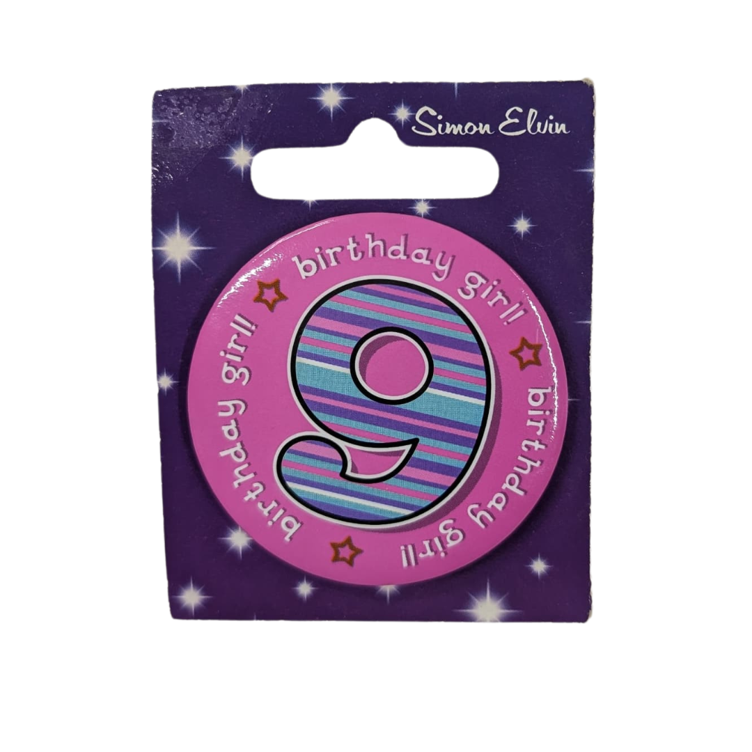 9th Birthday Badges