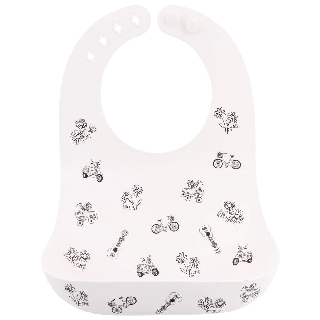 Stephen Joseph All Over Print Silicone Bibs