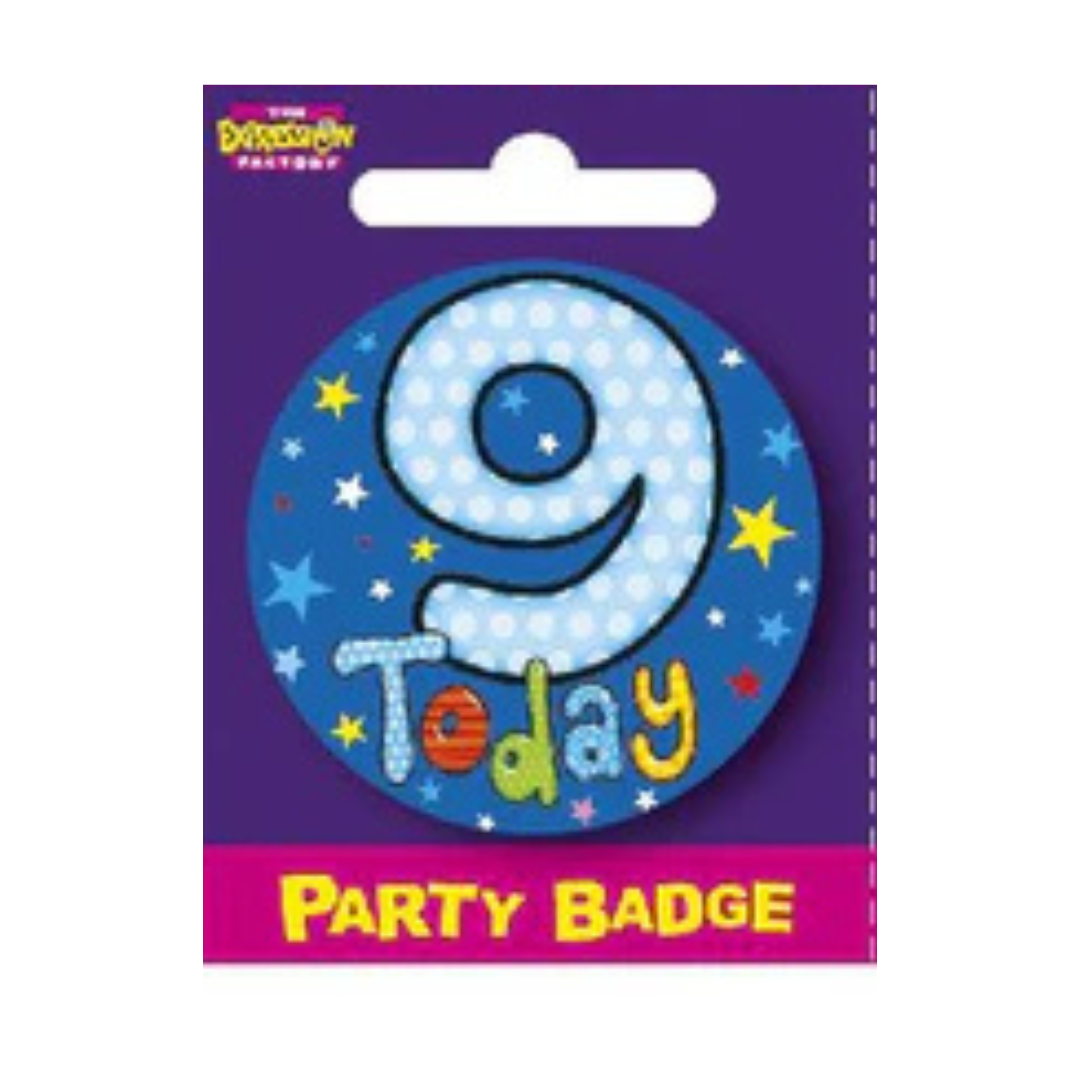 9th Birthday Badges