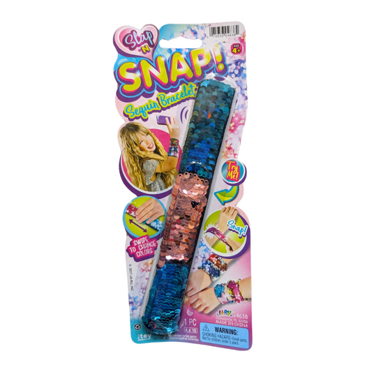 Slap n Snap Sequin Bracelets