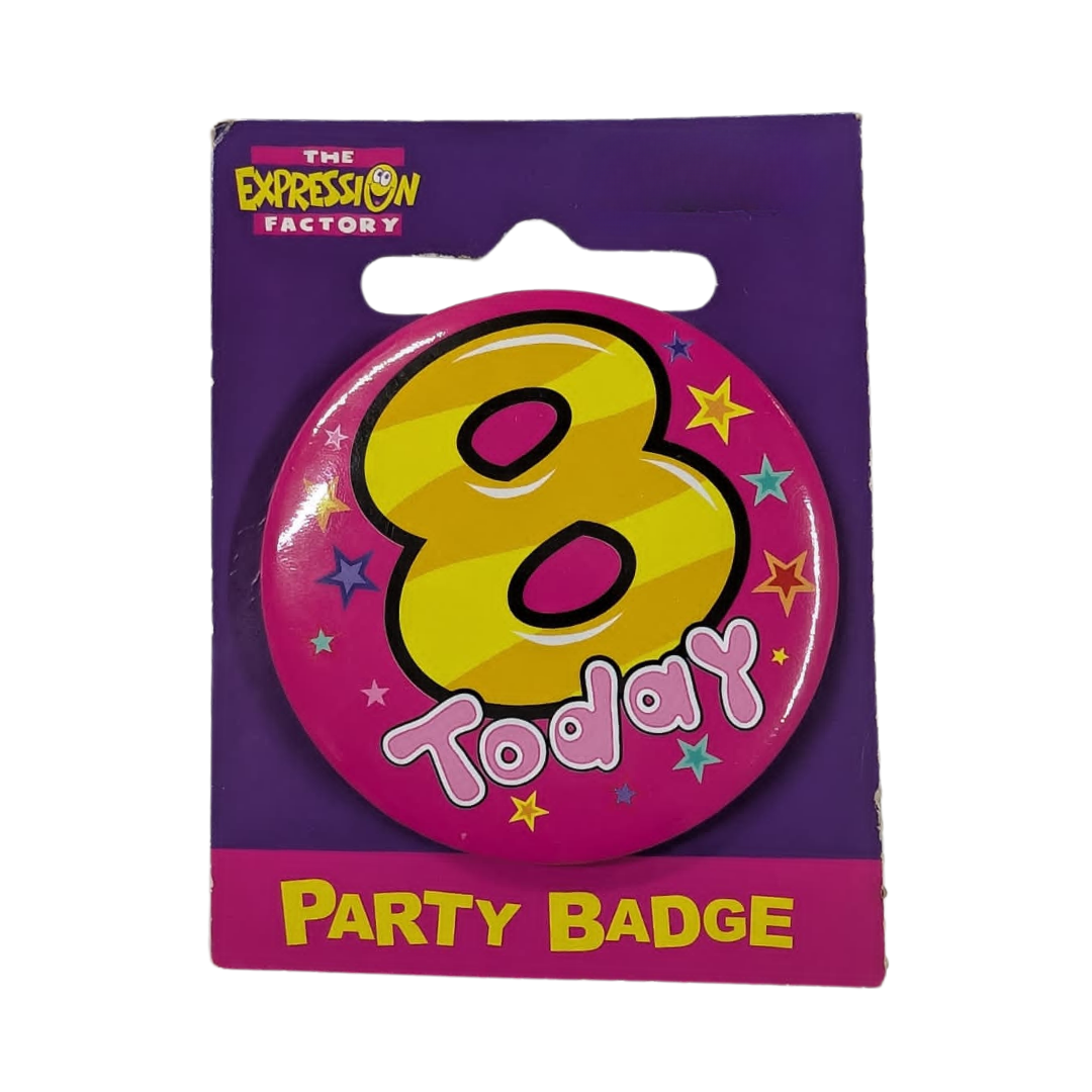 8th Birthday Badges