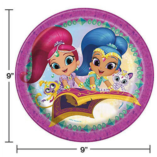 Shimmer and Shine Paper Plates