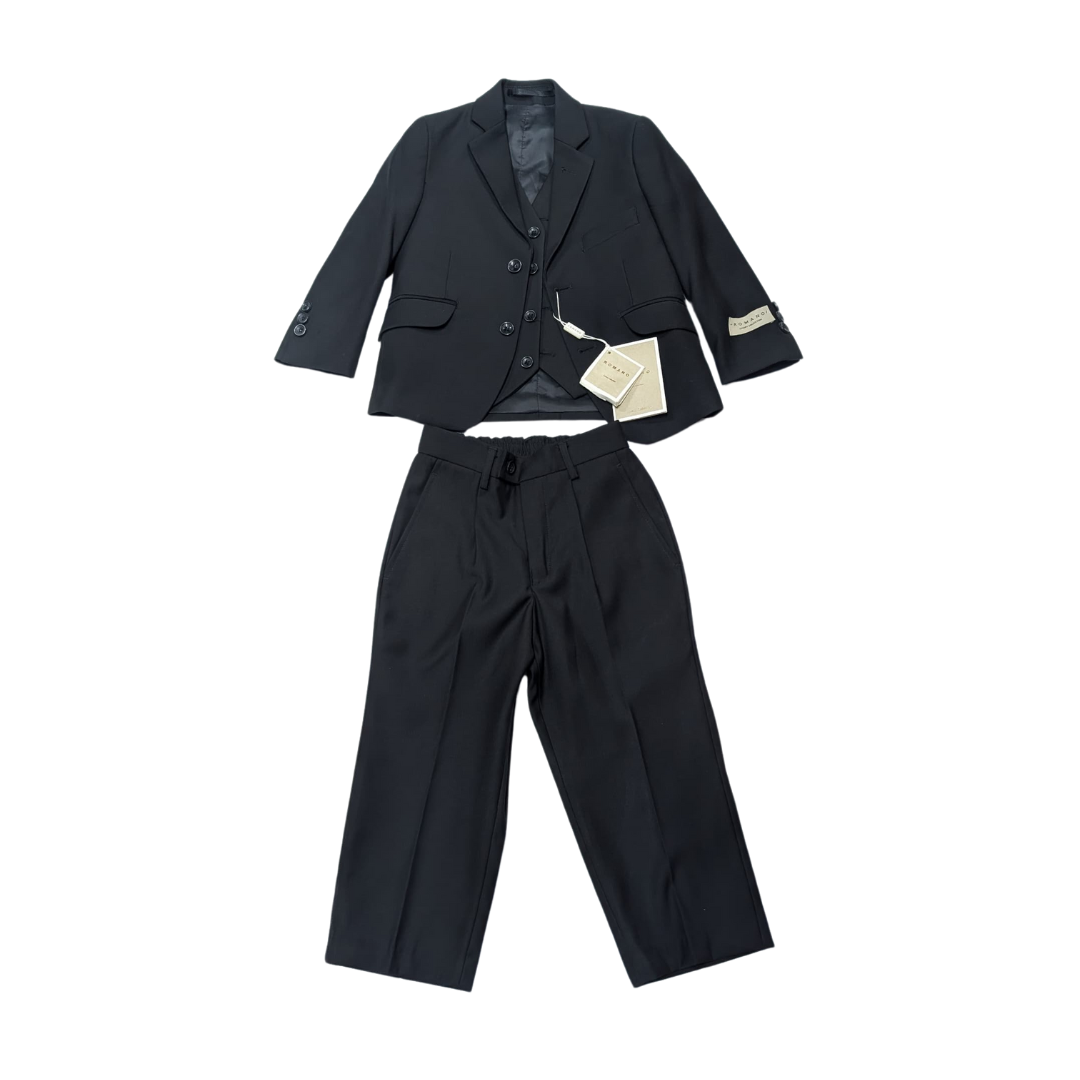 Romano Black 3 Piece Suit
