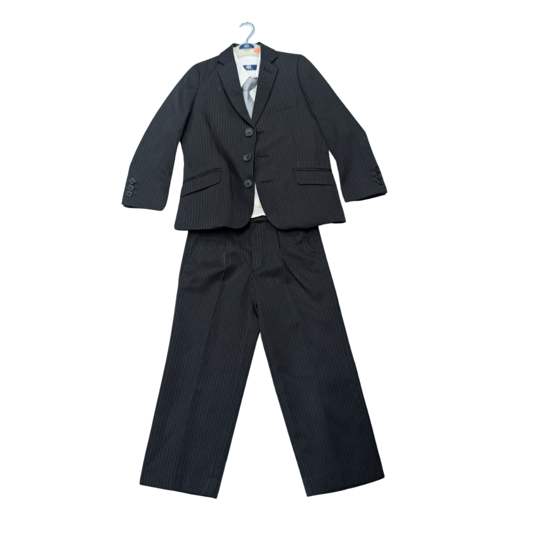 Duck & Dodge Black Pin Stripe 4 Piece Suit
