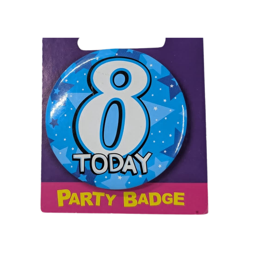8th Birthday Badges